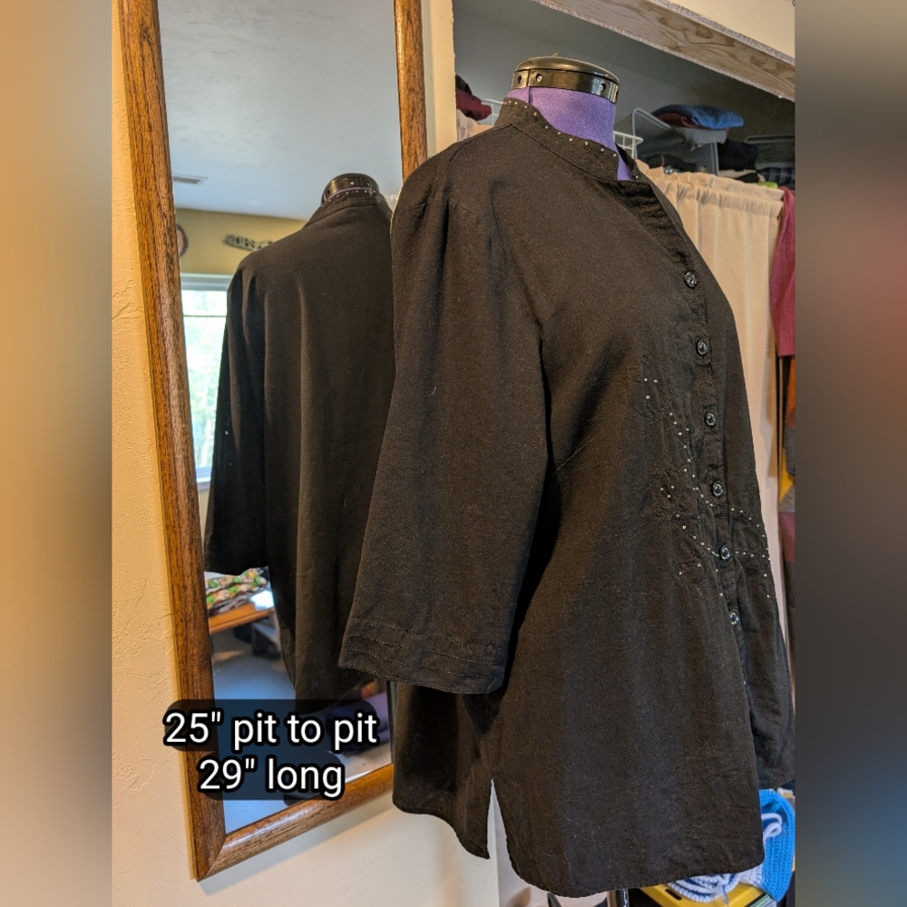 Bobbie Brooks Linen Women's Top - Picture 3 of 11